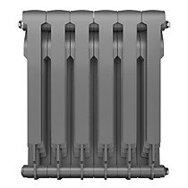 Секционный биметаллический радиатор отопления Royal Thermo BiLiner 500 Silver Satin вид сзади
