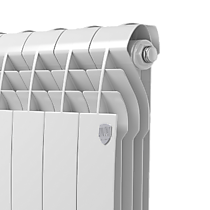 Секционный Биметаллический Радиатор отопления Royal Thermo BiLiner 500 Bianco Traffico вид логотипа