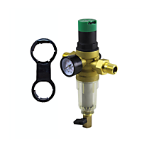 ViEiR Фильтр промывной 1/2" с регулятором давления и манометром для холодной воды (JH158)