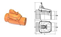 Клапан канализационный обратный полипропиленовый диаметр 160 мм