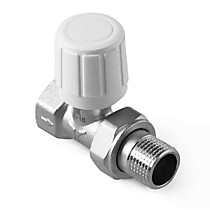 Клапан (вентиль) для радиатора прямой ручного регулирования 3/4" MVS-m20-f20x PRO AQUA