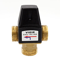 Термостатический трёхходовой смесительный клапан 1" (35-60℃) ViEiR VR235