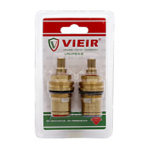 Кран-букса для смесителя 24 шлица ViEiR VRKP24-2 в блистере 2 штуки (латунь, керамика) 