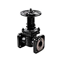 Задвижка чугунная 30ч6бр Ду50 Ру16 (10) фланцевая параллельная 101100045