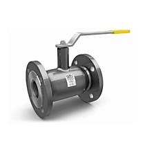 Кран шаровой LD КШЦФ Ду15 Ру40 015.040.Н/П.02 фланцевый, цельносварной, стандартнопроходной, двухходовой, углеродистая сталь 20, ручка-рычаг